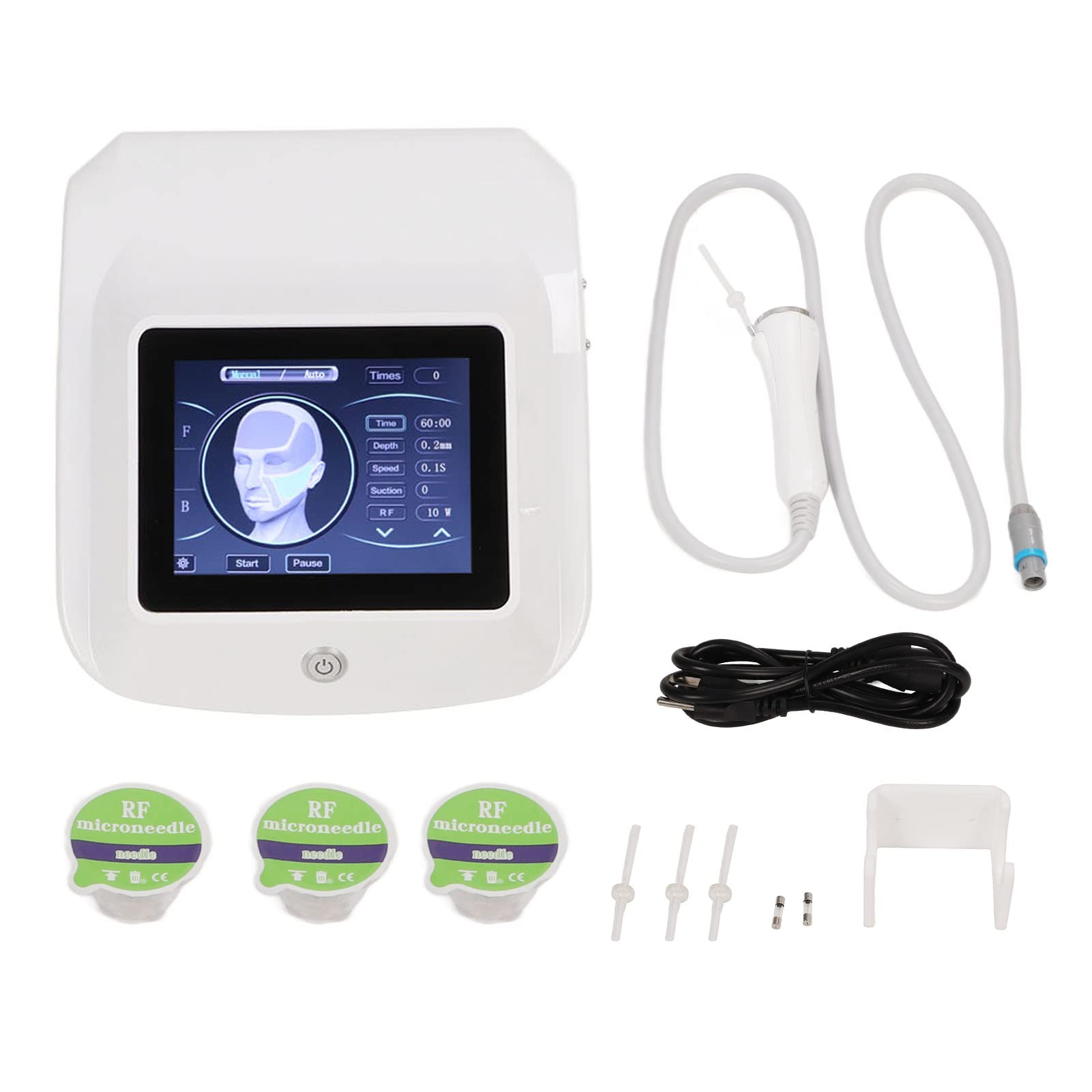 Professional RF Microneedle Machine for Skin Rejuvenation - Anti-Aging Dermabrasion Device with Micro Needles for Wrinkle Removal, Scar Repair & Skin Tightening | Perfect for Stretch Marks, Acne Scars & Facial Treatments at Home or Salon