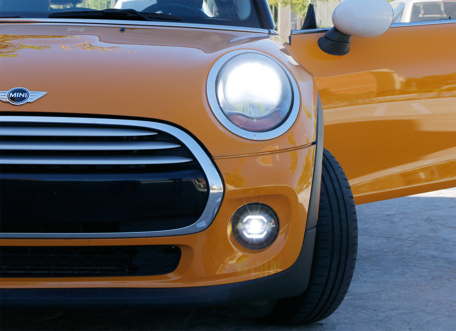 30W Full LED Halo Ring DRL Parking Fog Light Kit for 2015+ 3rd Gen MINI Cooper - Upgrade Headlights for Enhanced Visibility & Style