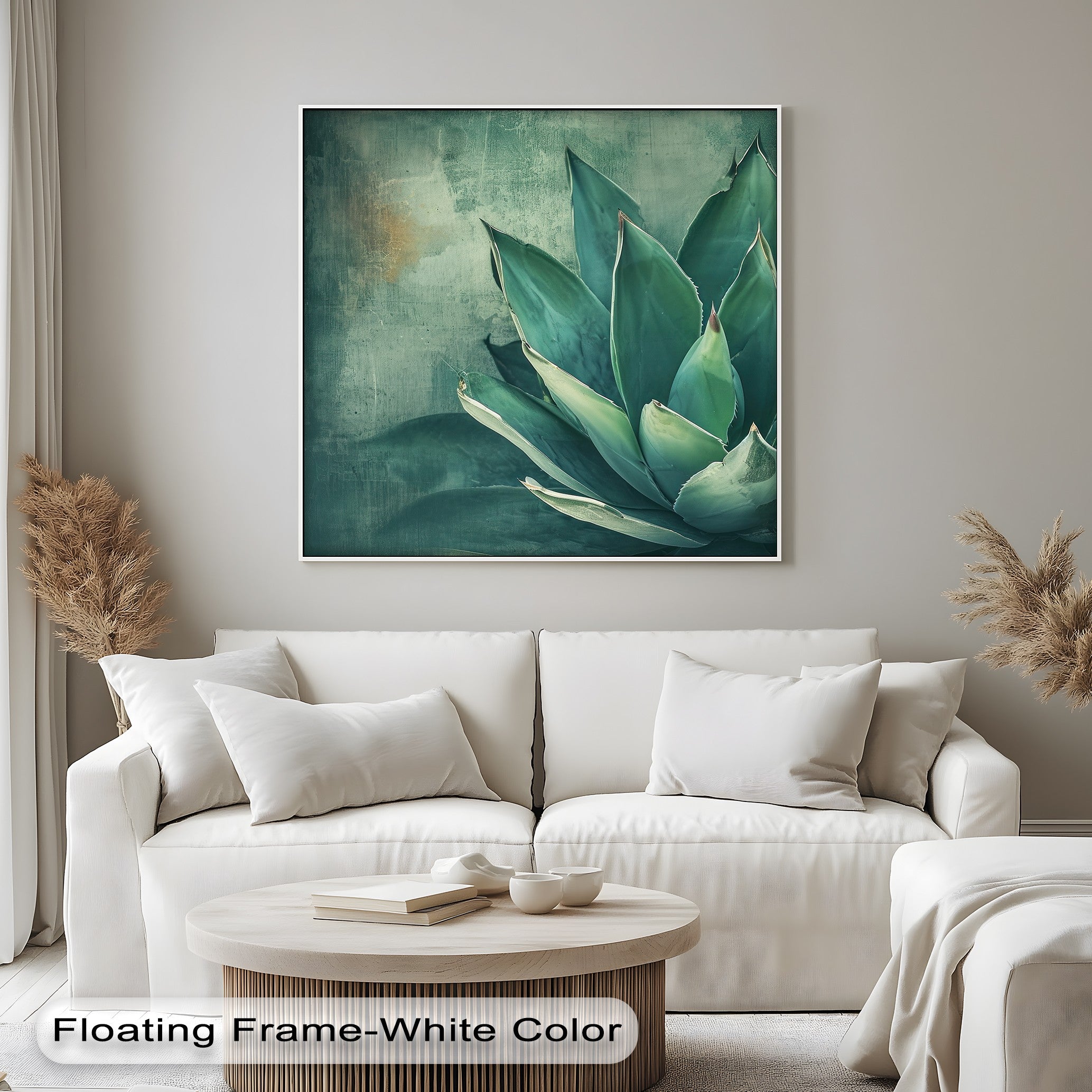 Agave Serenity - Stunning Succulent Plant Close-Up Canvas Wall Art Print | Perfect for Home, Office & Living Room Decor