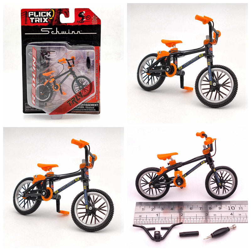 Premium Finger Bike FLICK TRIX Mini BMX Diecast Model Toy - Collectible Miniature Bicycle for Kids & Adults - Perfect for Office Desk Decor, Stress Relief, and Gift Giving