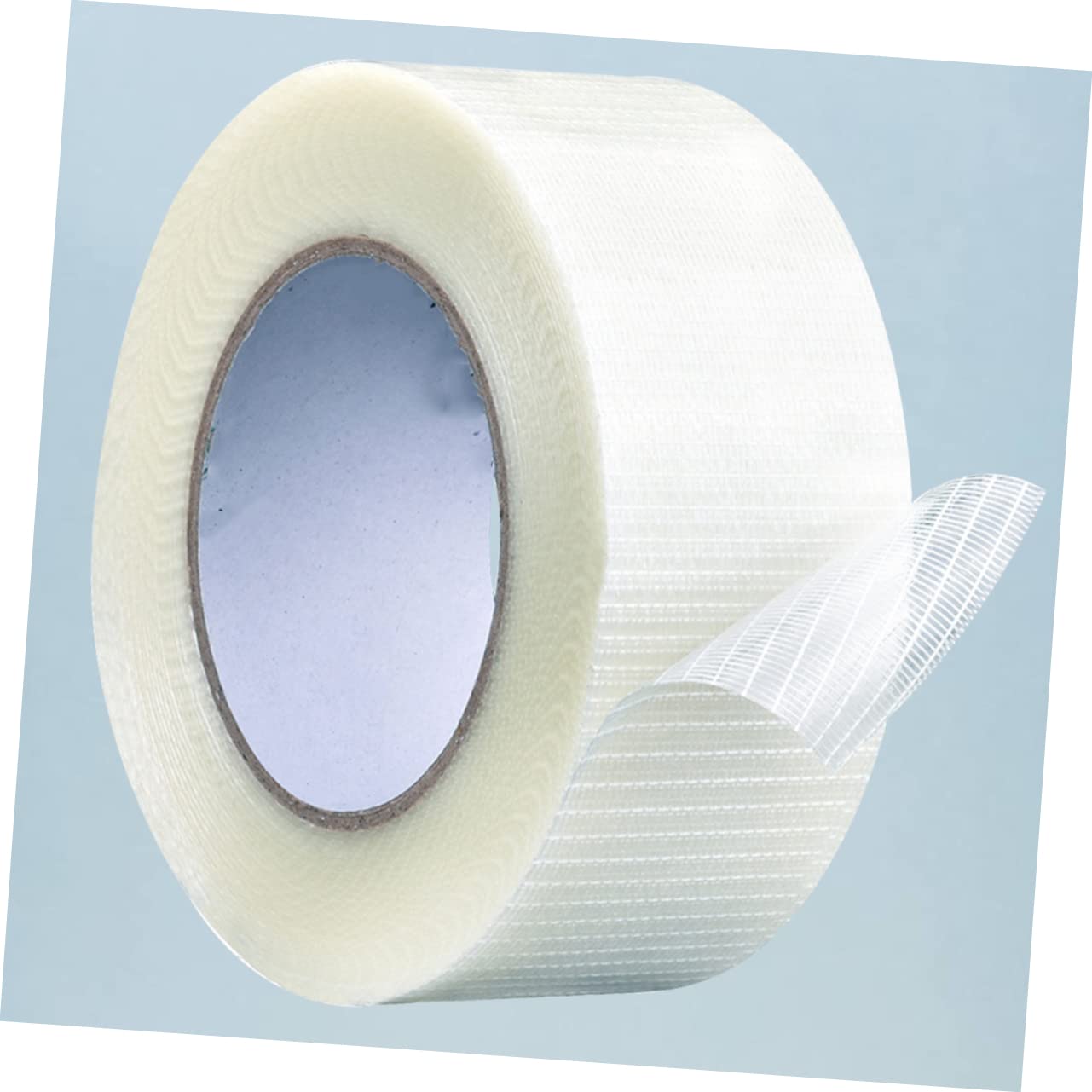 JECOMPRIS 3-Pack Non-Conductive Fiberglass Mesh Tape - Strong Packaging Tape for Electrical Work, Drywall Repair & Cast Support (White Grid Design)