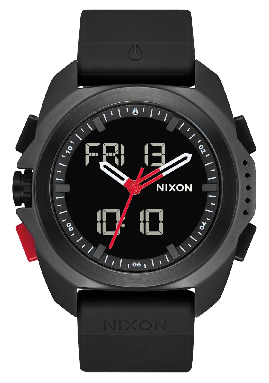 NIXON Ripley A1267 Men's Analog Digital Watch - 47mm Face, 23mm PU Band - Expedition & Adventure Sport Watch - Stylish Men's Fashion Watch for Outdoor Activities, Hiking & Everyday Wear