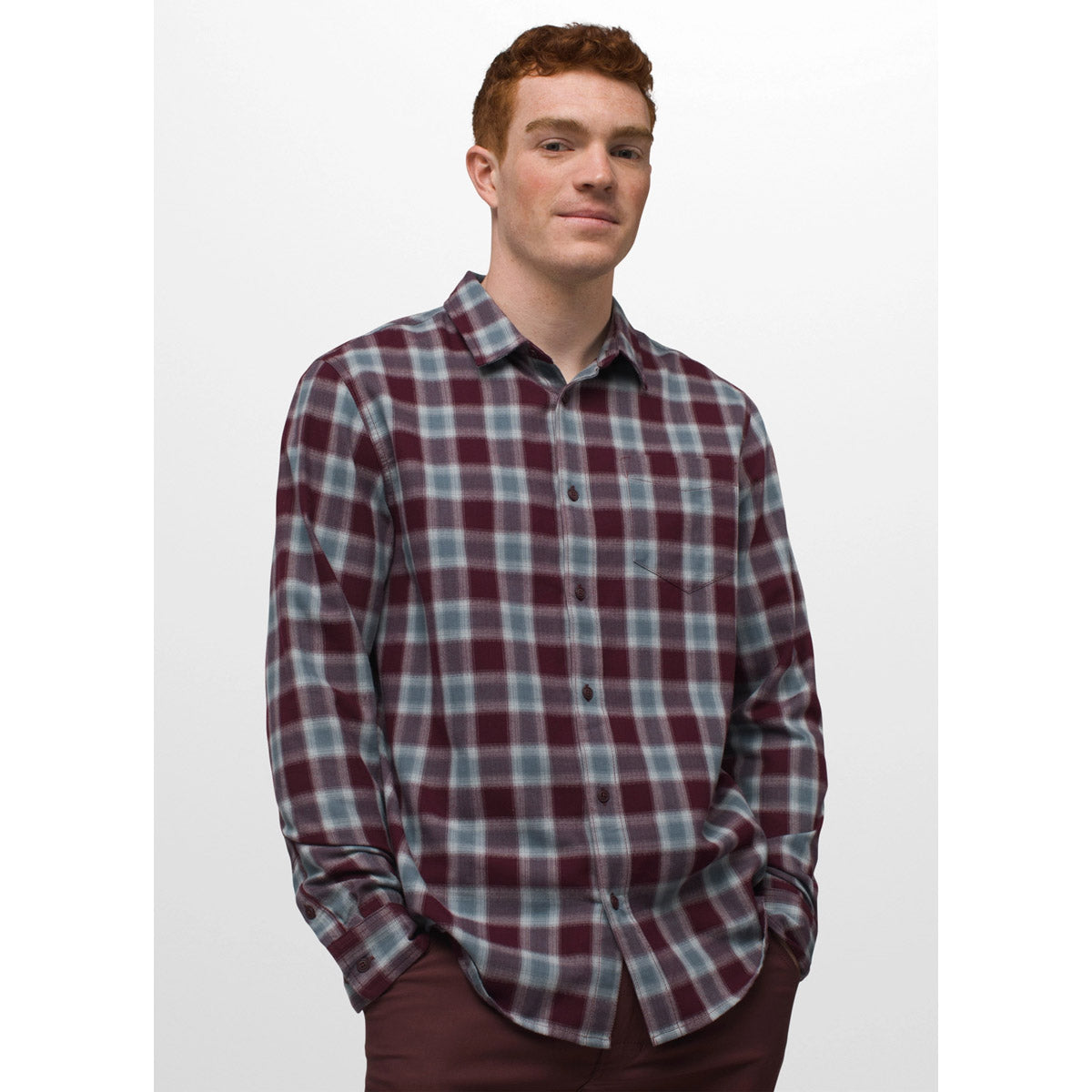 Men's Slim Fit Los Feliz Flannel Shirt - Soft Plaid Long Sleeve Button Down for Casual Wear & Outdoor Activities