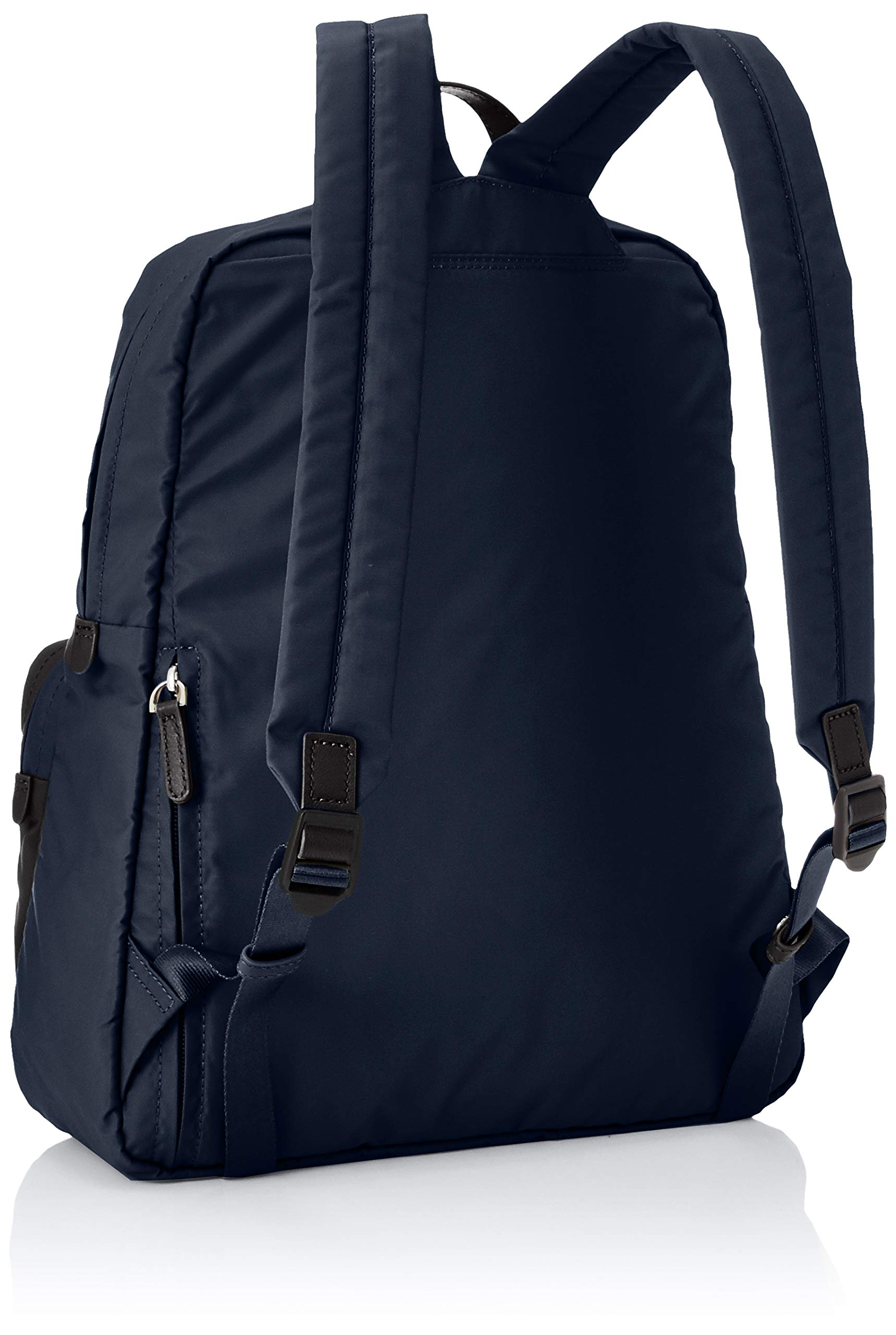 Y'saccs Isaac Women's Backpack - Eco-Friendly Recycled Nylon Double Pocket Travel Backpack in Navy | Perfect for Work, School & Outdoor Adventures
