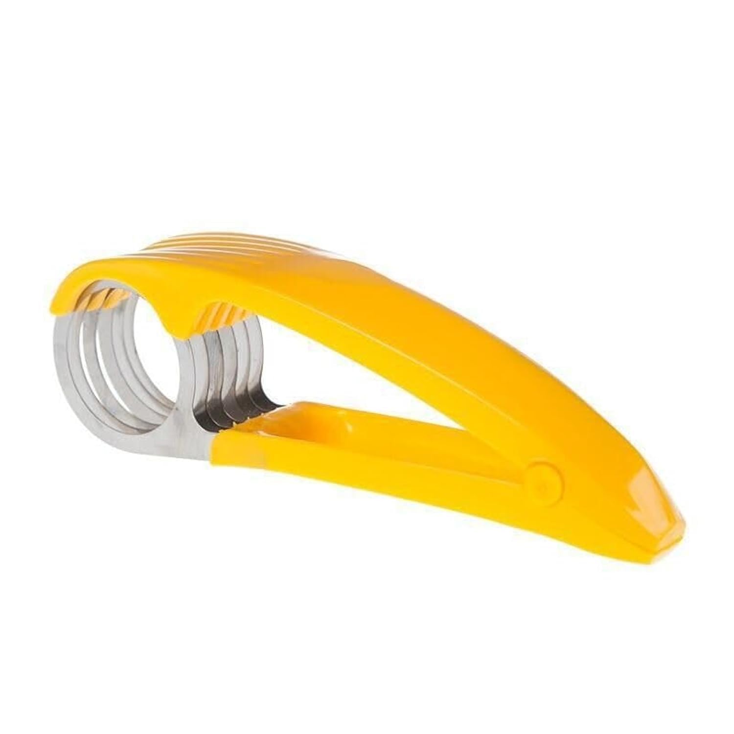 Stainless Steel Banana Slicer & Strawberry Cutter - Effortless Perfect Slices Every Time for Smoothies, Desserts, Salads & Snacks - Durable Kitchen Tool for Fruit Prep - Easy to Clean & Dishwasher Safe - Ideal for Breakfast, Meal Prep & Kids Lunch Boxes