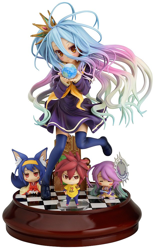 No Game No Life Shiro 1/7 Scale PVC Figure - Anime Collectible for Fans, Perfect for Display in Home, Office, or Gaming Room