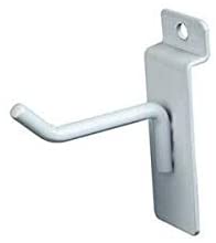 2 Pack Heavy Duty Slatwall Hooks for Retail Display - Perfect for Store Shelving, Wall Organization & Product Showcase