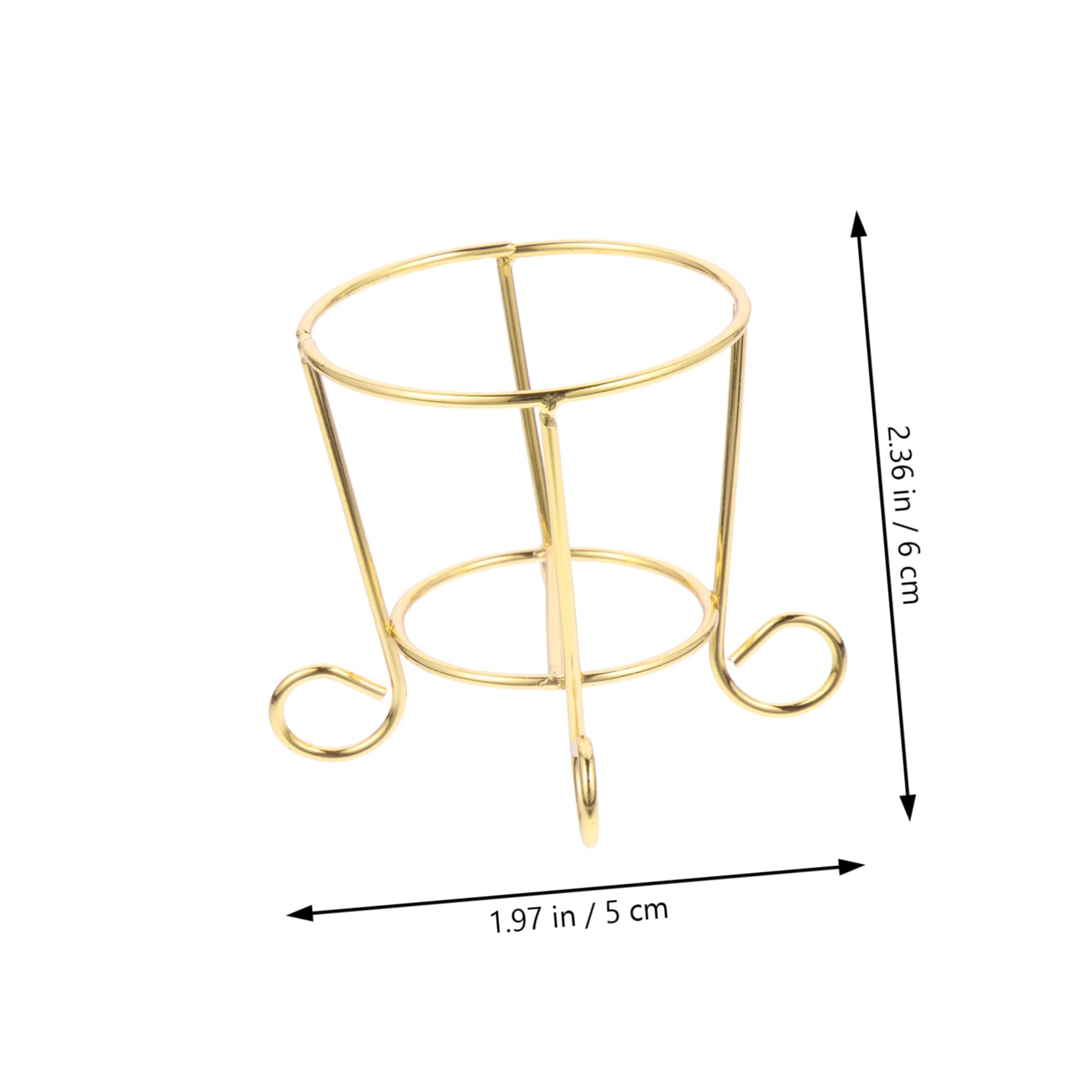 3-Piece Geometric Metal Air Plant Stands - Modern Makeup Sponge Holder for Office, Dorm & Home Decor | Perfect for Succulents, Small Plants & Beauty Tools Organization
