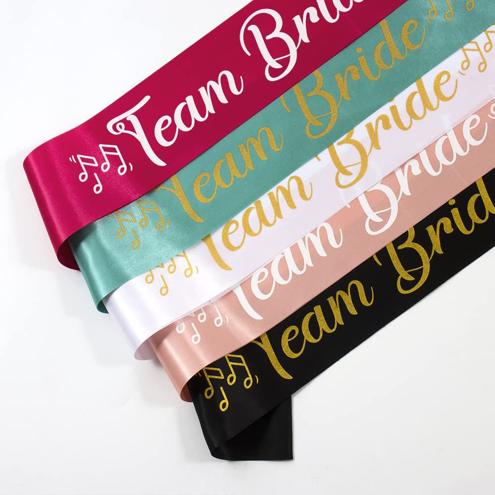 Team Bride Sash - Mint Green Bridal Shower & Bachelorette Party Decorations - Perfect for Wedding Showers, Hen Nights & Bridal Party Favors