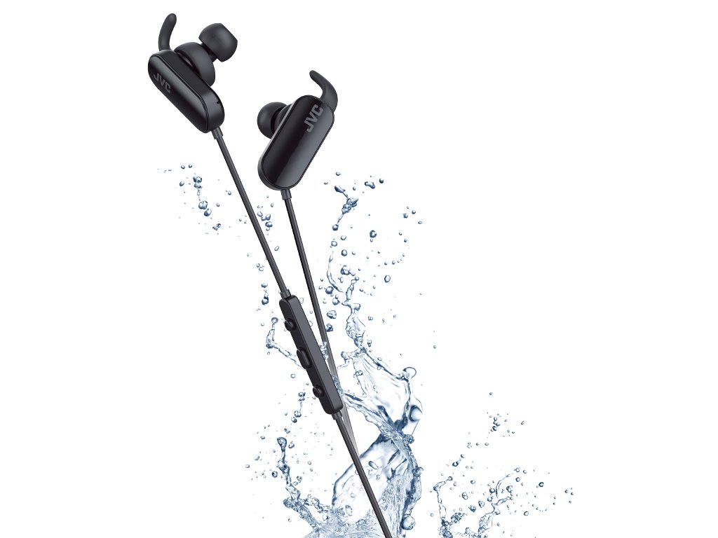 JVC HA-EBT5B Wireless Sports Headphones - Bluetooth Earbuds for Running, Gym & Workout - Sweatproof & Secure Fit - Black