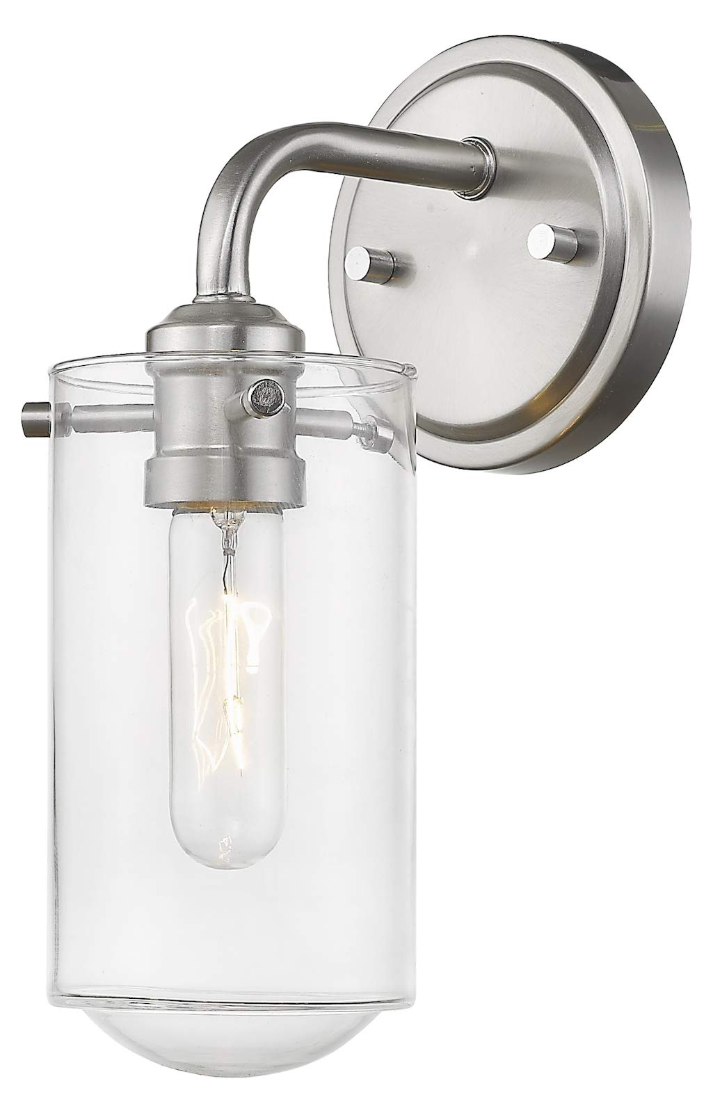Modern 1-Light Wall Sconce - Elegant Indoor/Outdoor Lighting Fixture for Bedroom, Hallway, Porch & Patio Decor