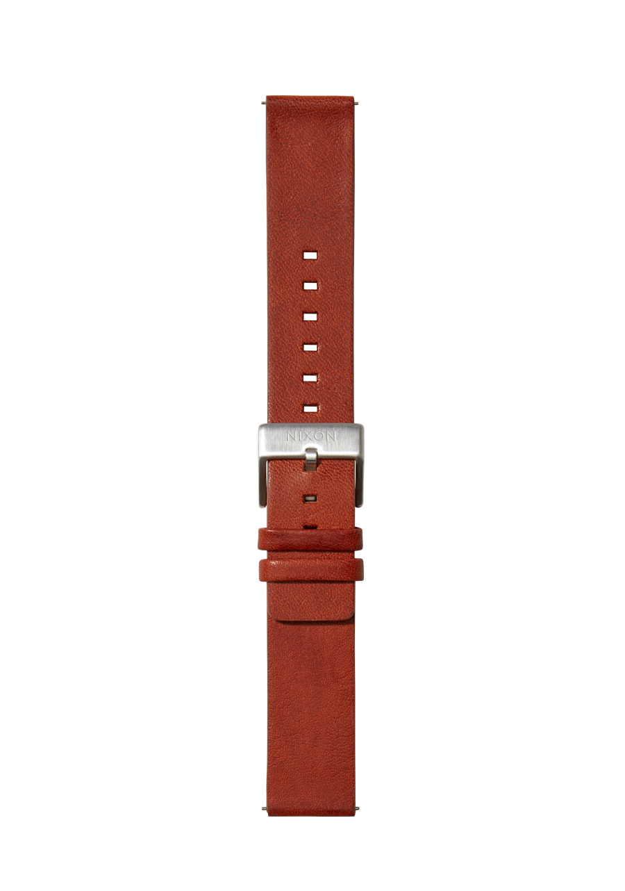 20mm Genuine Vegetable Tanned Leather Watch Band in Cognac Brown - Perfect for Dress Watches & Formal Occasions