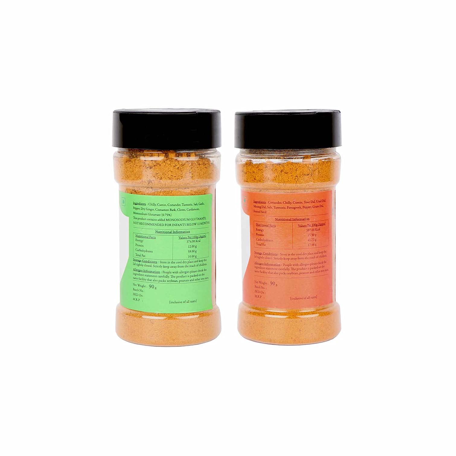 Malikaz' The Royale Taste Meat Masalas Combo - Premium Chicken Masala & Meat Masala (90g Each) | Authentic Indian Spice Blend for Curry, Biryani & Grilling | 180g Glass Jar