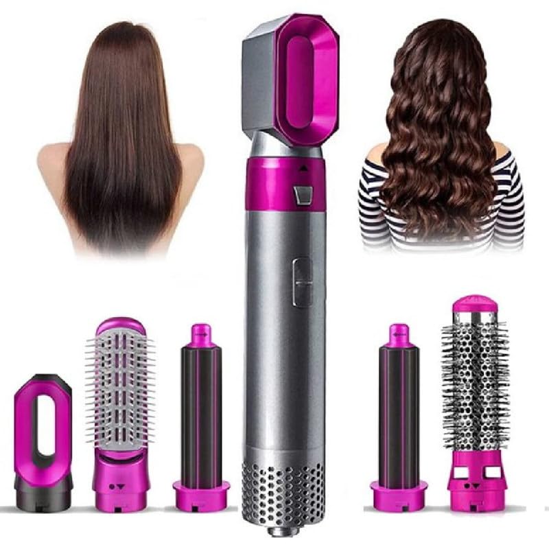 Drumstone 5 in 1 Hair Dryer Brush - Ionic Styler, Volumizer, Straightener & Curler with Comb | 10 Year Warranty | Perfect for Salon-Quality Blowouts at Home, Travel & Daily Styling