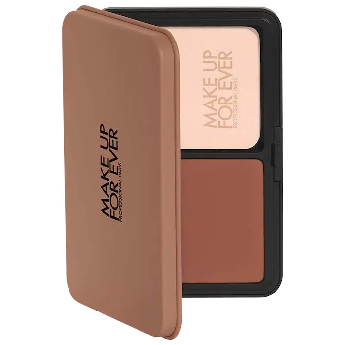 Make Up For Ever HD Skin Matte Velvet Powder Foundation - Oil Control & Pore Minimizing - Long Lasting Full Coverage Makeup for Flawless Skin - Perfect for Daily Wear & Photography