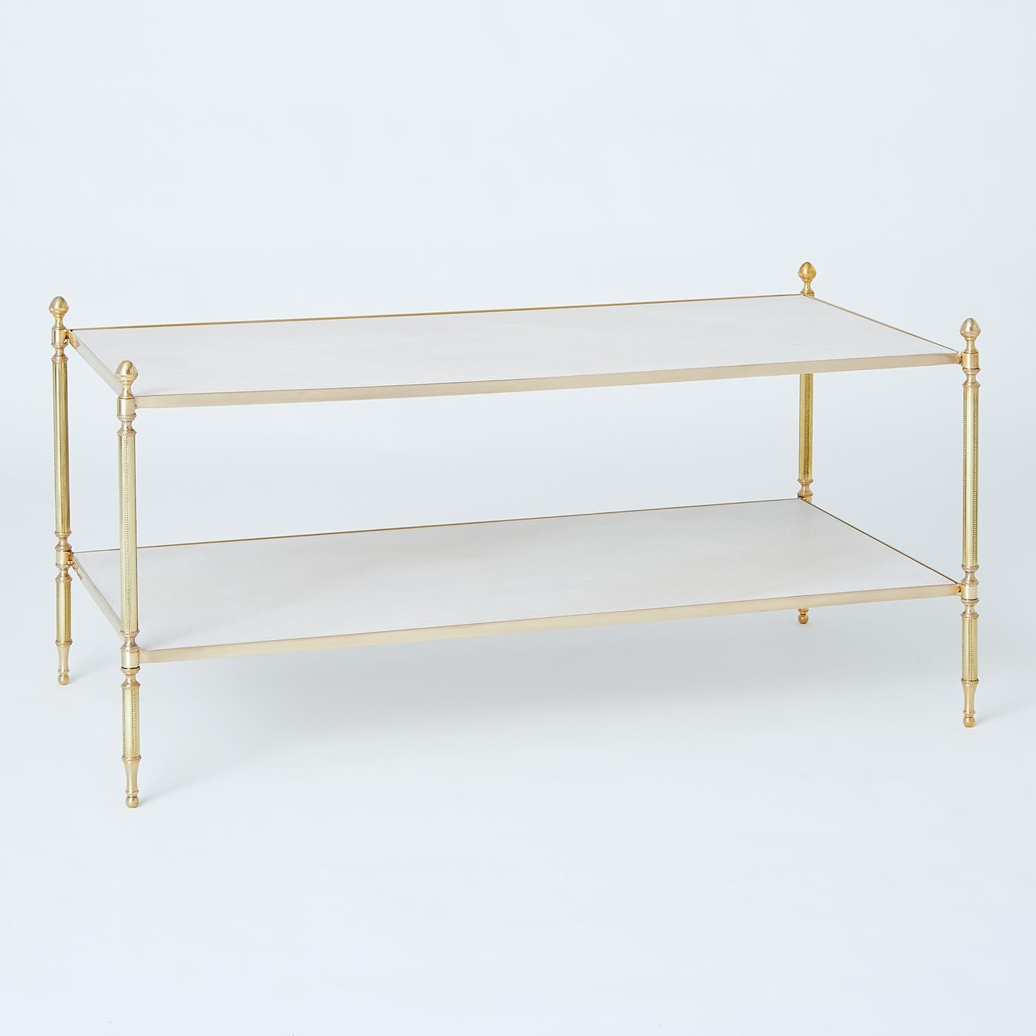 Stylish Acorn Cocktail Table with Brass Finish - Perfect for Living Room, Lounge & Home Decor