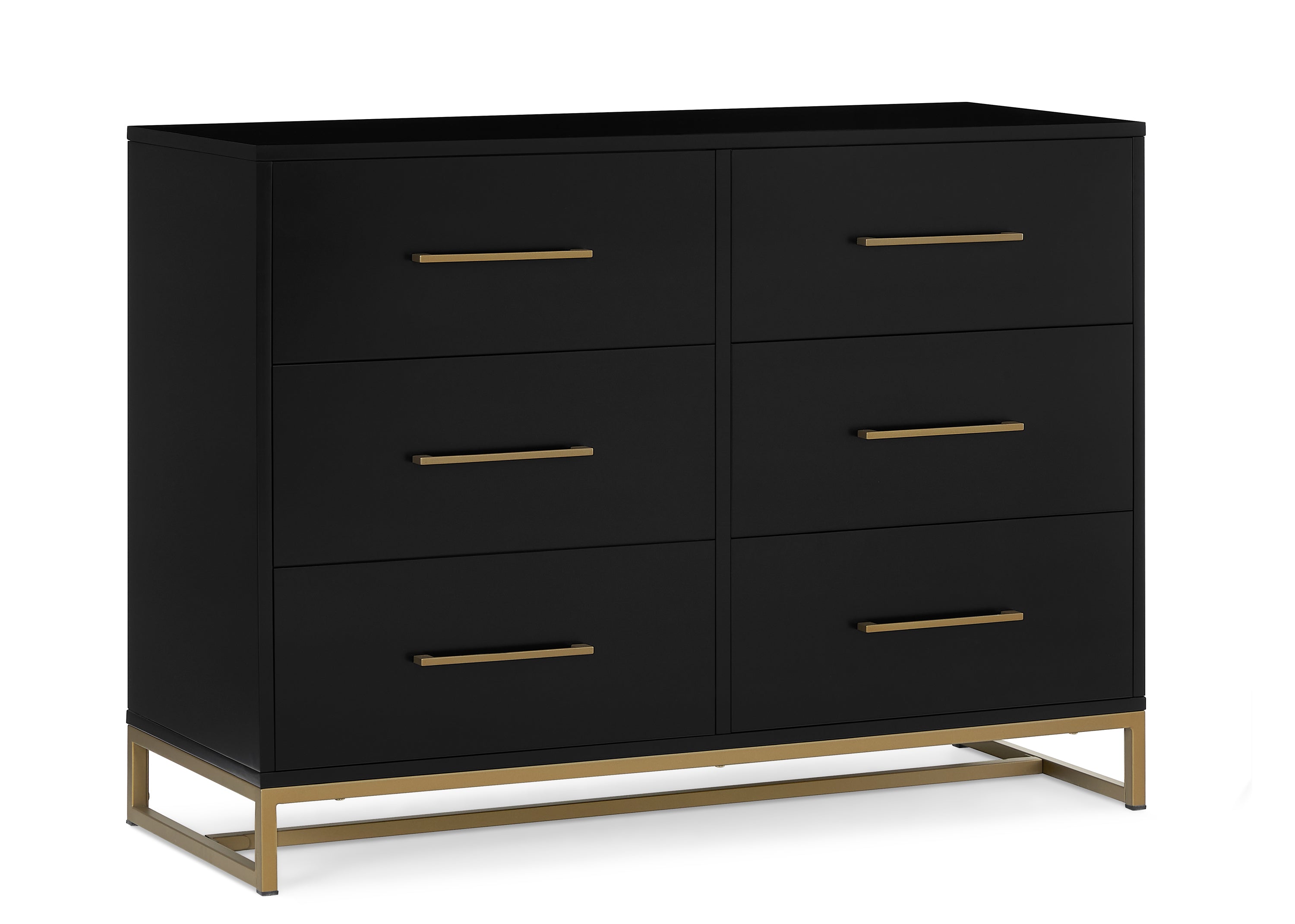 Elegant Jade 6-Drawer Dresser with Interlocking Drawers - Perfect for Bedroom, Nursery, or Dorm Organization & Storage