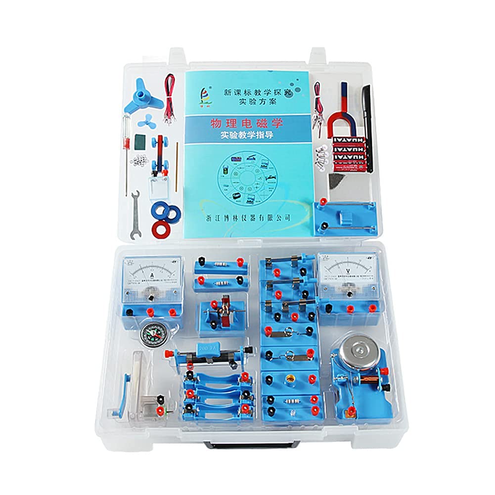 Basic Physics Electricity Circuit Learning Starter Kit - DIY Electric Circuit Experiment Set for Elementary & Junior High School Science Labs | STEM Educational Toys for Kids | Perfect for Classroom Demonstrations & Home Science Projects