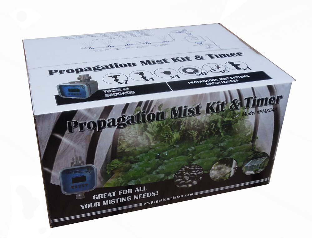 Automatic Greenhouse Propagation Mist Kit with Adjustable Timer - Perfect for Seedlings, Cuttings & Plant Propagation in Indoor Gardens