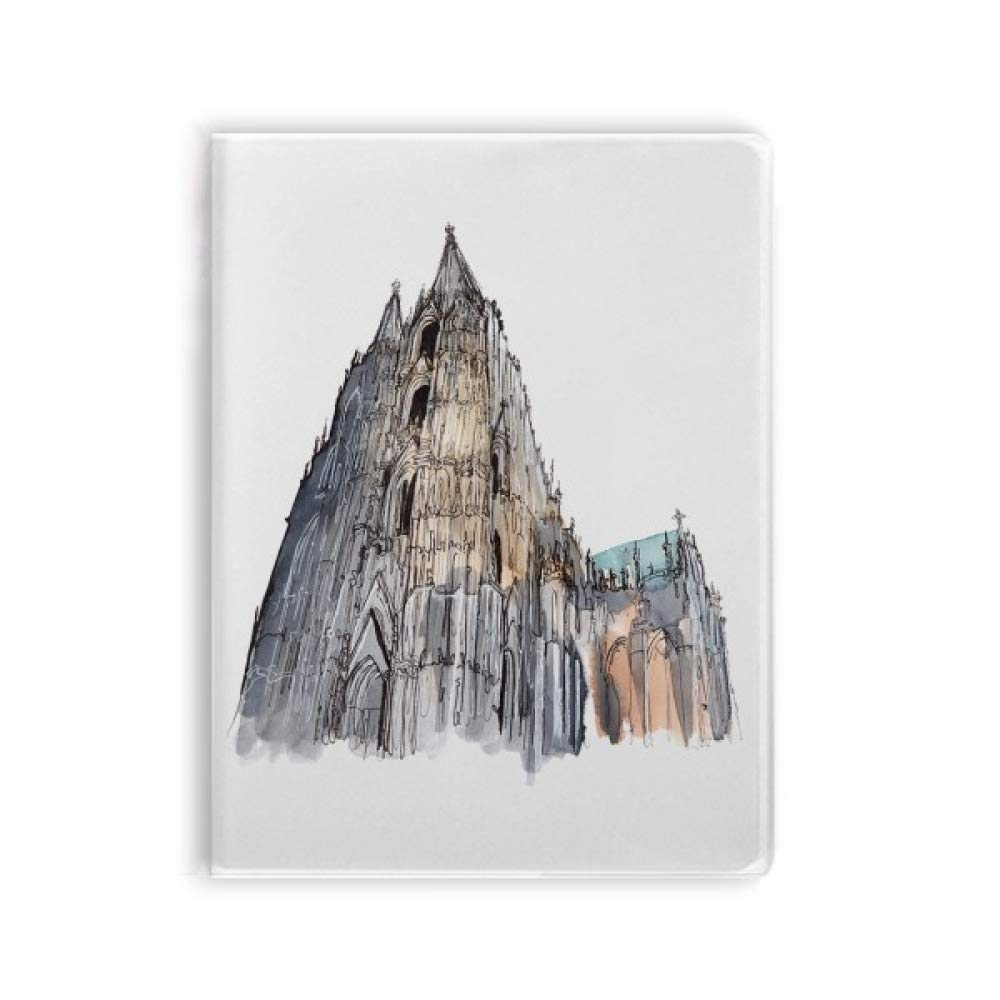 Premium Cologne Germany Cathedral Inspired Notebook - Soft Cover Journal with Gum Binding for Travel, Writing & Sketching - Perfect Gift for History & Travel Enthusiasts