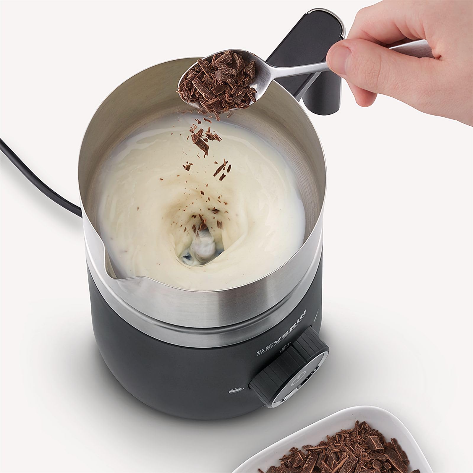 Handheld Milk Frother Electric Whisk - Orange | Portable Foam Maker for Coffee, Latte & Cappuccino | Perfect for Home, Office & Travel Use