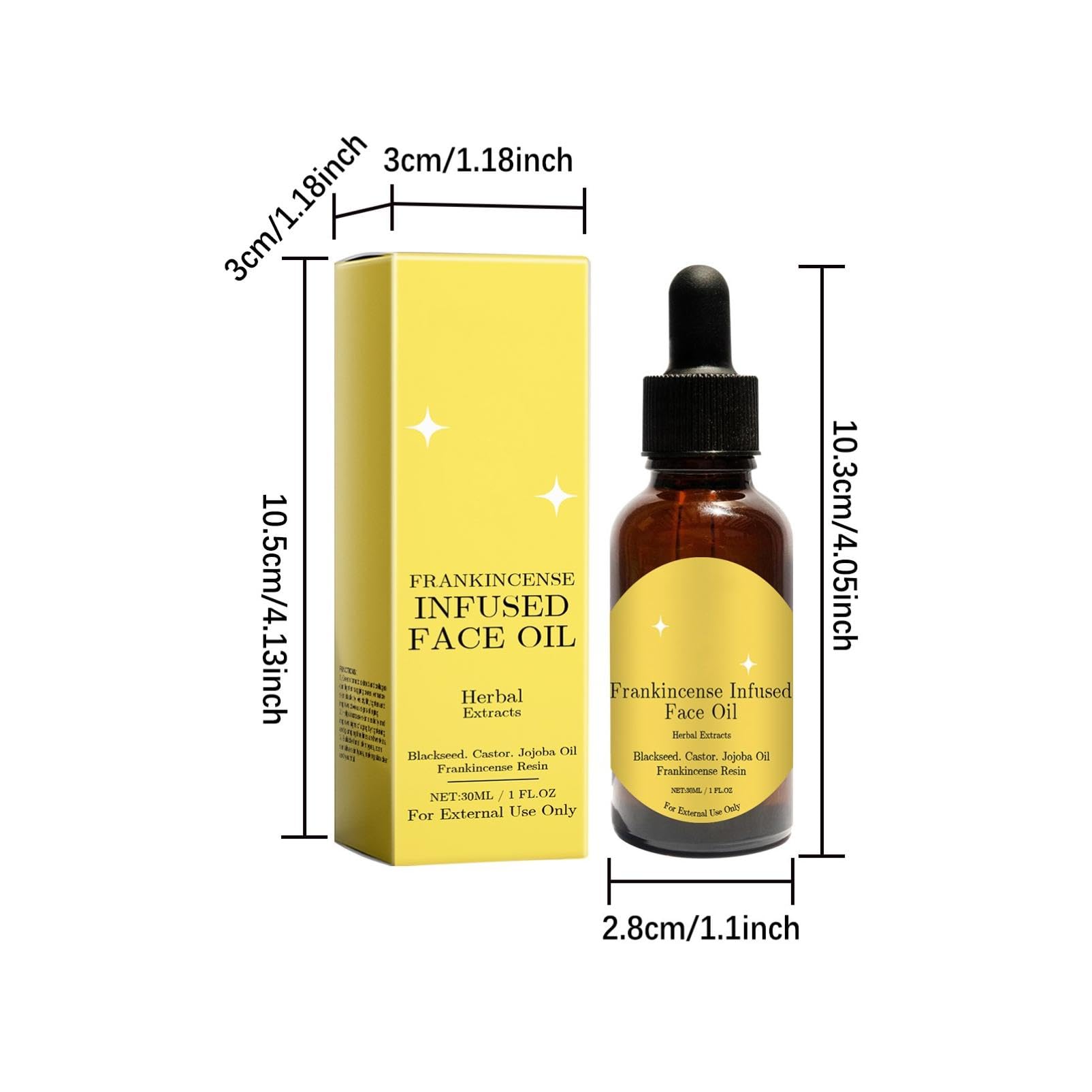 Premium Frankincense Oil for Face - Cold Pressed Anti-Aging Serum, Natural Skincare Moisturizer with Frankincense Resin, Hydrates & Nourishes Skin (1 Fl Oz) - Perfect for Daily Facial Routine & Nighttime Skin Care