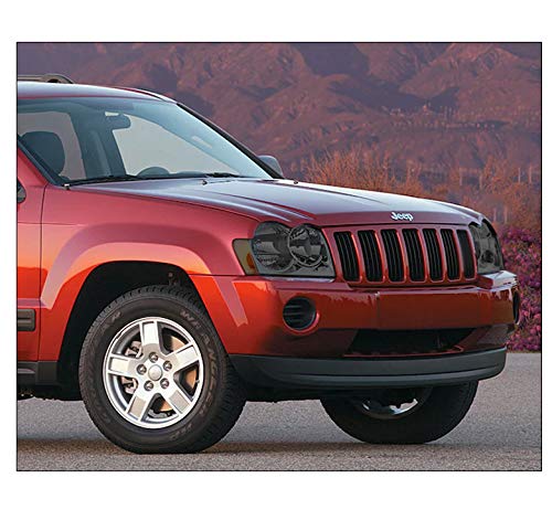 2005-2007 Jeep Grand Cherokee Replacement Headlights - Smoke Lens LED Headlamps for Improved Night Visibility | Perfect for Off-Roading & Night Driving