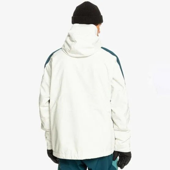 Quiksilver Snow Radicalo Blue & White Snowboard Jacket – Waterproof & Insulated for Winter Sports & Outdoor Adventures