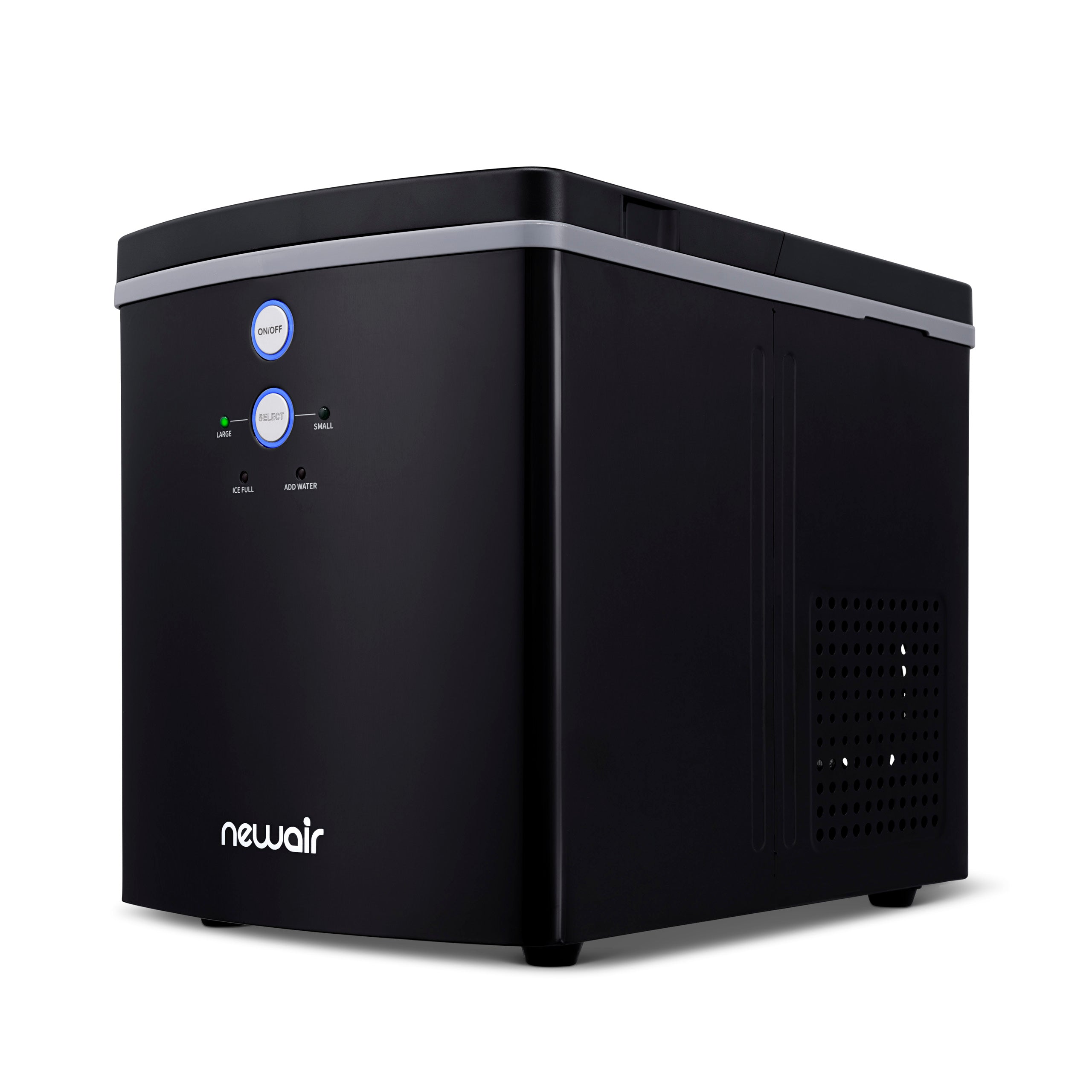 Newair® Countertop Ice Maker - 33 lbs/day, Bullet Ice, Fast & Quiet, Perfect for Home, Office, or Outdoor Use - Black