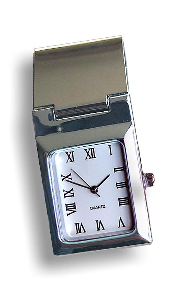 Gemday Stainless Steel Money Clip Pocket Watch - Vintage Style Wallet Accessory for Men - Perfect for Weddings, Gifts & Everyday Carry