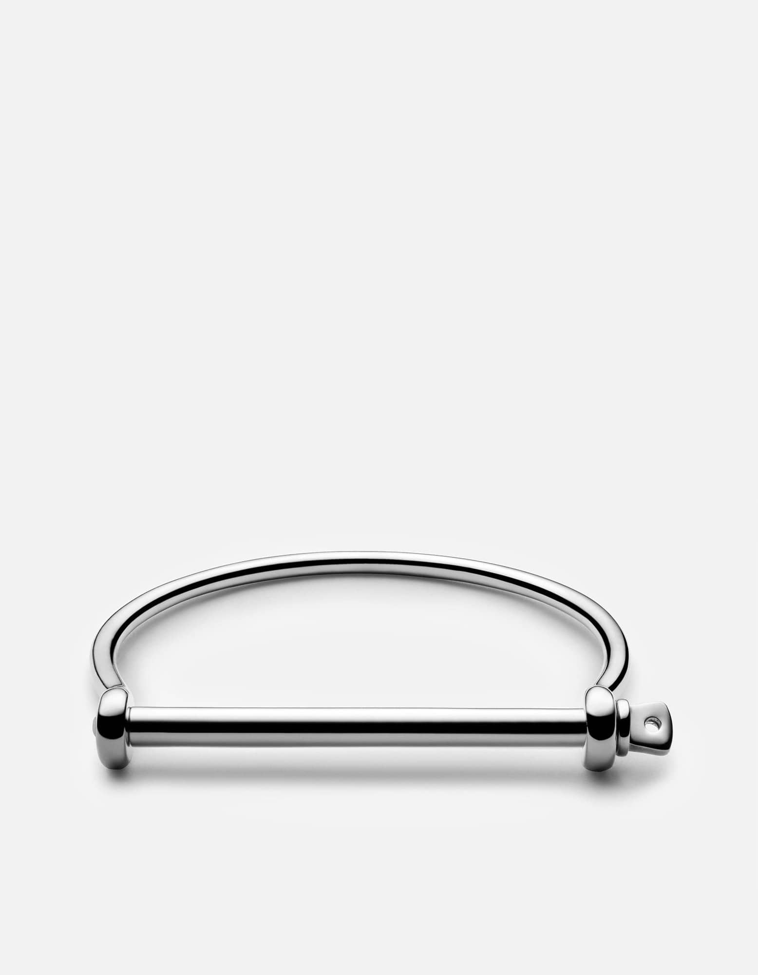 Stainless Steel Thin Screw Cuff - Durable Metal Bracelet for Men & Women - Perfect for Jewelry Making, DIY Crafts & Fashion Accessories