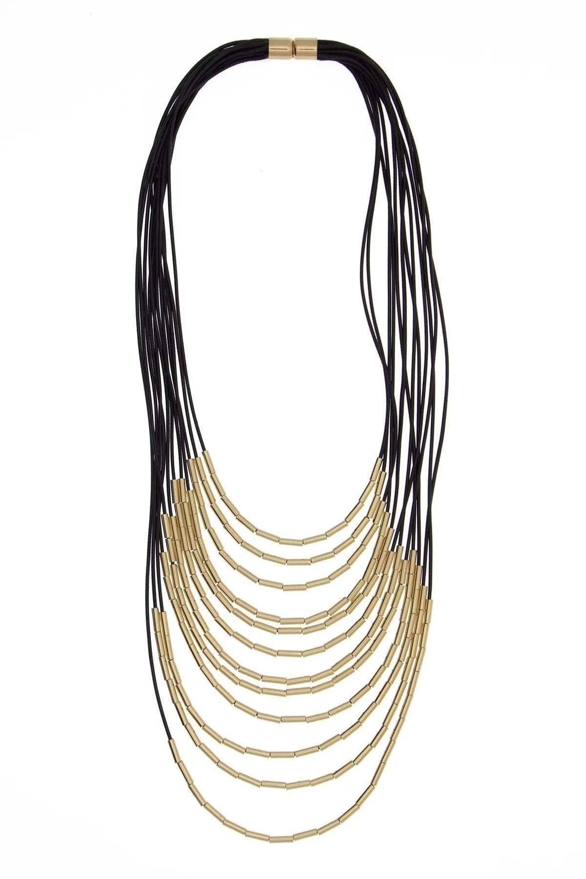 Elegant Multi Strand Layered Long Necklace for Women - Perfect for Parties, Weddings & Everyday Wear