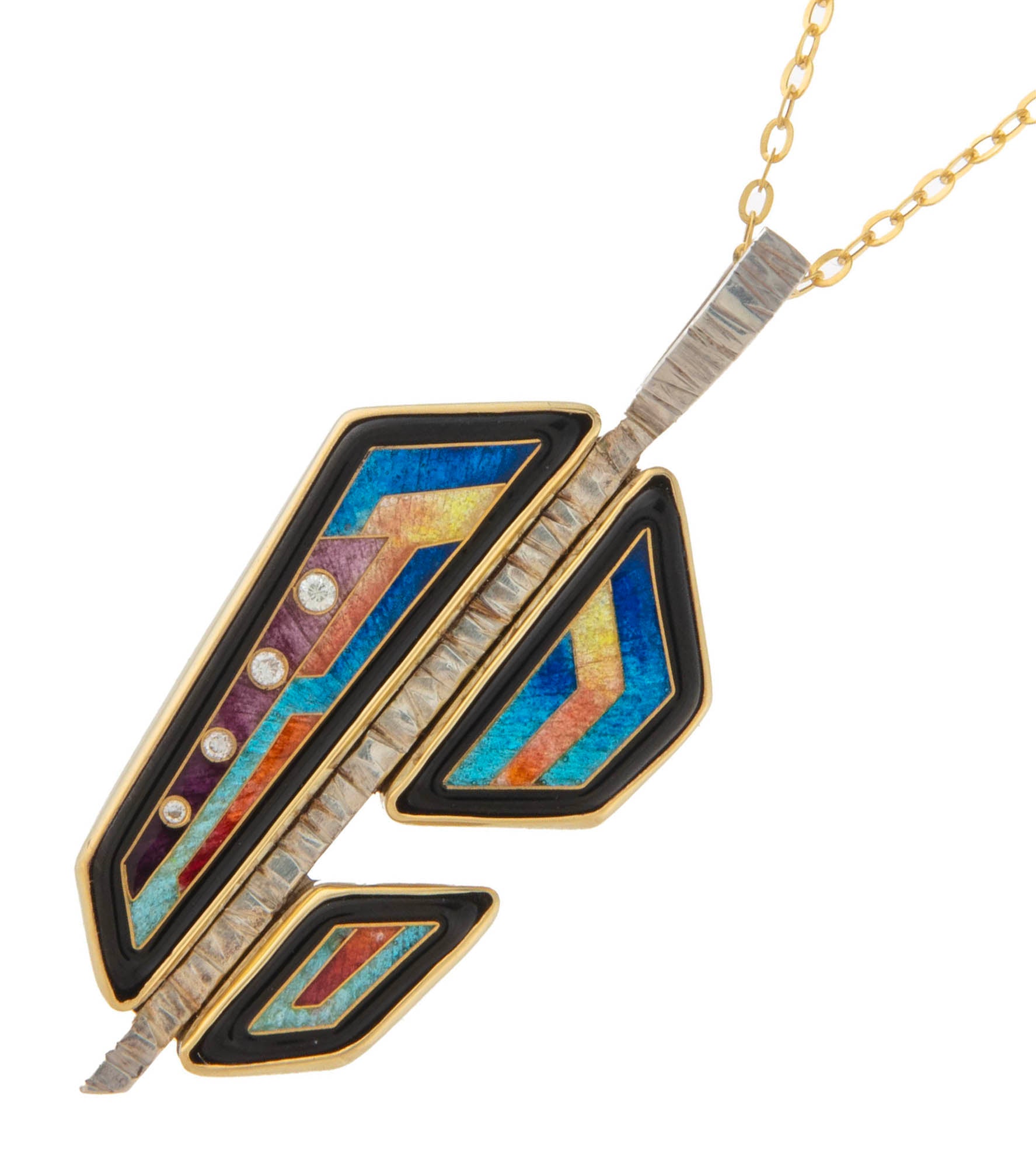 Galactic Diamond Pendant Necklace - Elegant Space-Themed Jewelry for Women | Perfect for Parties, Date Nights & Special Occasions