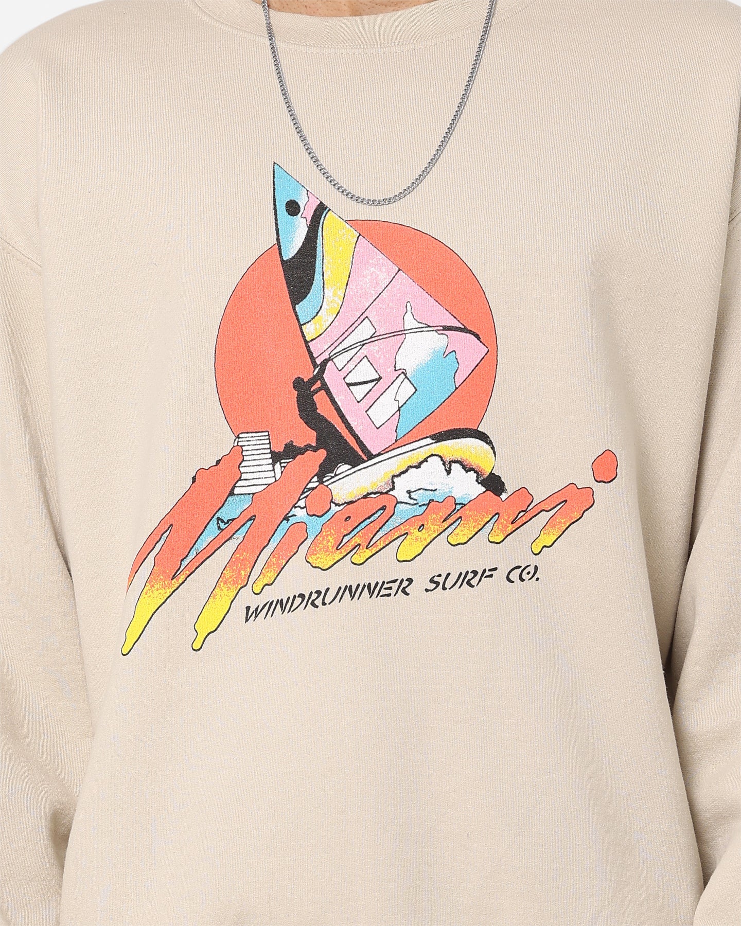 American Thrift Windrunners Surf Co Vintage Crewneck Sweatshirt - Soft Cotton Pullover for Men & Women - Perfect for Beach, Surfing & Casual Streetwear