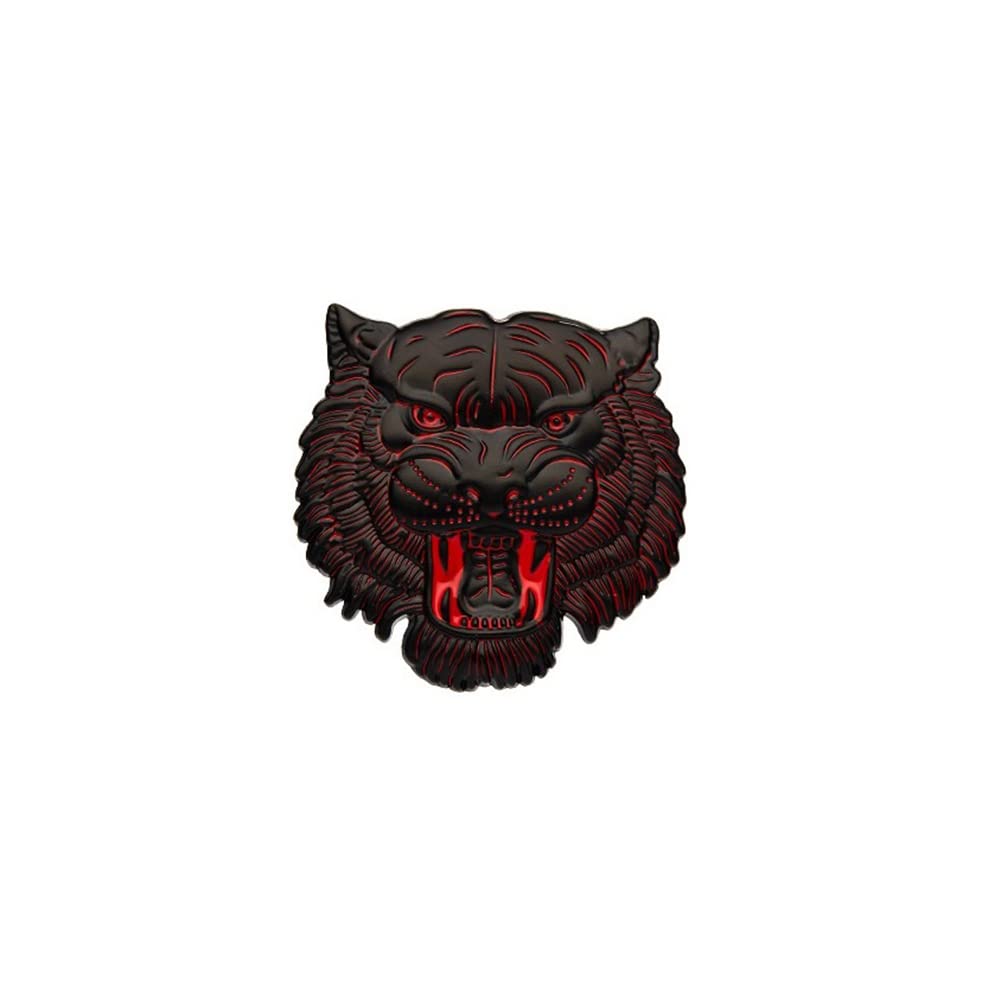 3D Zinc Alloy Tiger Head Car Sticker - Anti-Scratch Metal Decal for Hood, Truck & Motorcycle | Funny Animal Decorative Vinyl Sticker for Cars, SUVs & Vehicles - Perfect for Personalization & Car Enthusiasts