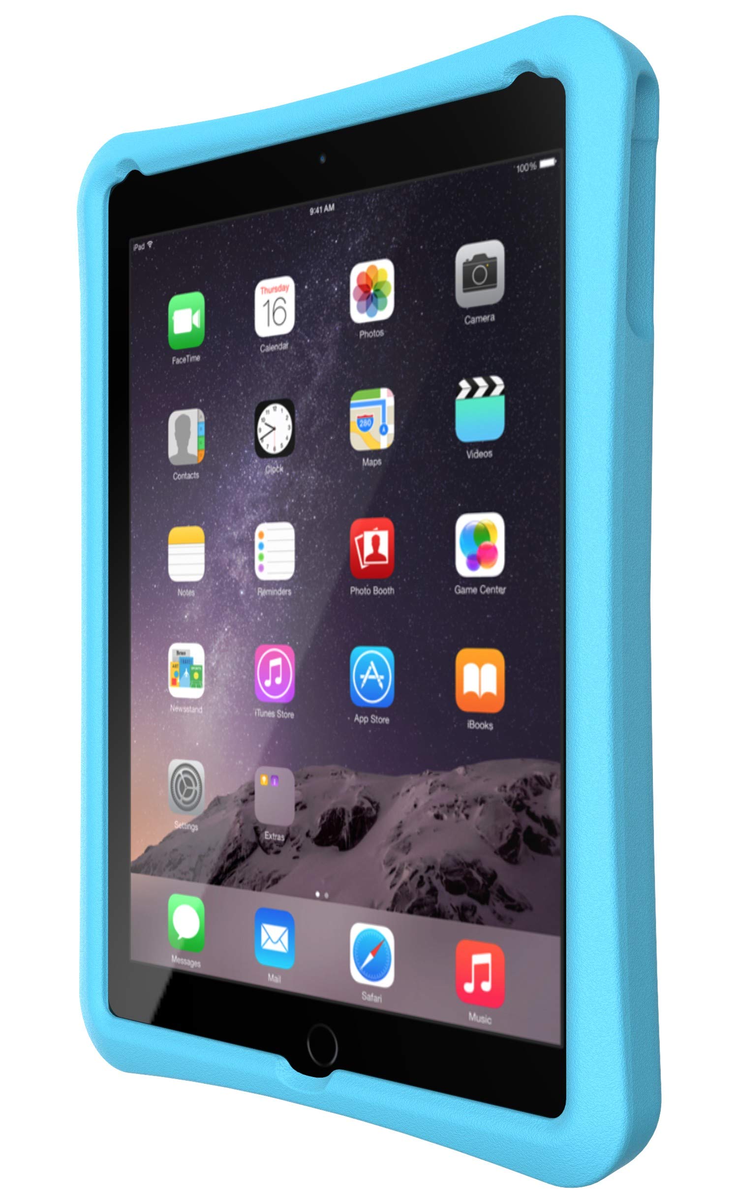 Tech21 Evo Play Protective Case for Apple iPad Mini 1/2/3/4 - Shockproof & Drop Protection, Blue/Green - Perfect for Travel, School & Everyday Use