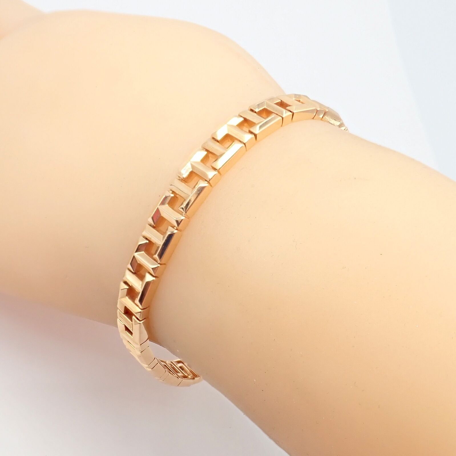 Authentic Tiffany & Co 18k Rose Gold T Chain Link Bracelet for Women - Luxury Jewelry Gift for Anniversary, Birthday & Special Occasions