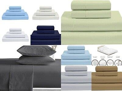 Premium 100% Giza Egyptian Cotton Split King Sheet Set - 15