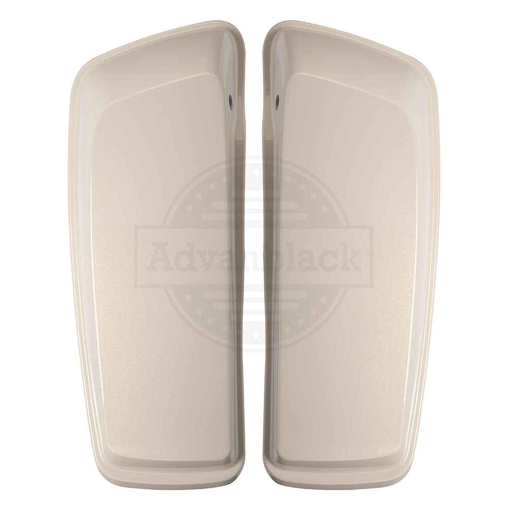 Harley Davidson Touring Street Glide Hard Saddlebag Lids - Gold Morocco Pearl Finish - Compatible with 2014-2022 Models - Durable Replacement Covers for Motorcycle Storage & Protection