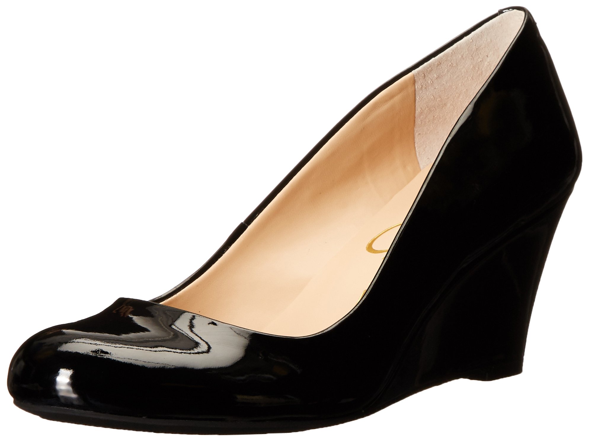 Jessica Simpson Women's Sampson Round Toe Wedge Heel Pumps - Comfortable Dress Shoes for Work, Party & Special Occasions