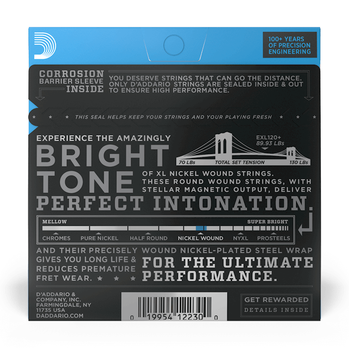 D'Addario EXL120+ Super Light Plus Electric Guitar Strings - Best for Rock, Blues & Jazz - Perfect for Beginners & Professional Musicians