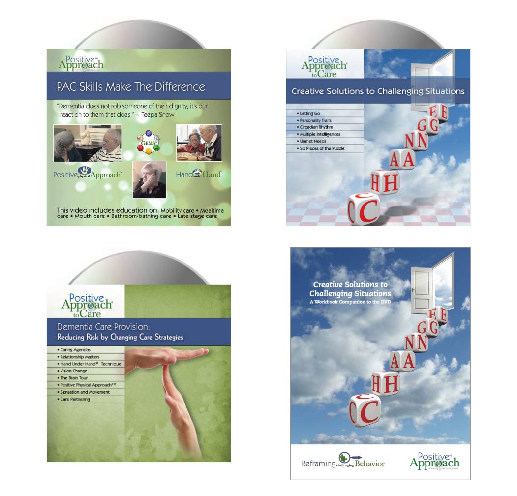 Teepa Snow’s Dementia Care Essentials 3 DVD & Workbook Set - Professional Training for Nurses, RNs, CNAs & Caregivers | Positive Approach to Care (PAC) | Improve Memory Care & Senior Support Skills