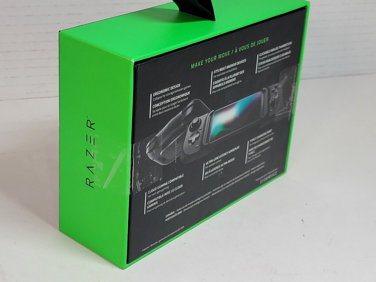 Razer Kishi Mobile Game Controller for Android - Universal USB-C Gamepad Compatible with Xbox Game Pass, Xcloud, Stadia, GeForce Now & PS Remote Play | Pass-Through Charging | Ergonomic Grip for Samsung & Other Phones | Perfect for Cloud Gaming & Mobile Esports