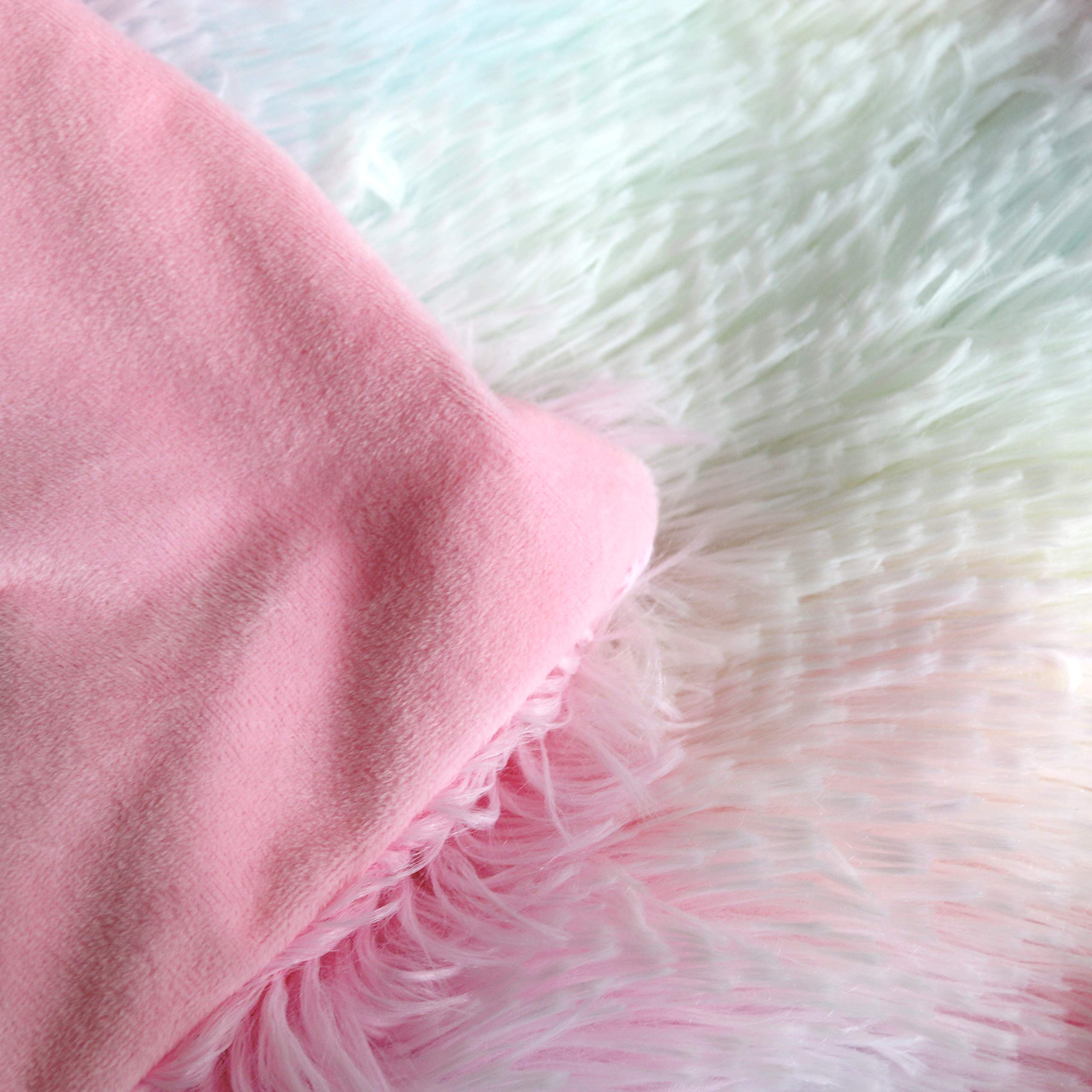 **Sleepwish Plush Shaggy Duvet Cover Set - Ultra Soft Fuzzy Unicorn Bedding Comforter Cover for Girls, Luxury Crystal Velvet & Faux Fur Bed Set with 2 Pillowcases (3PC, Rainbow, King) - Perfect for Kids' Bedrooms, Sleepovers & Cozy Winter Nights**
