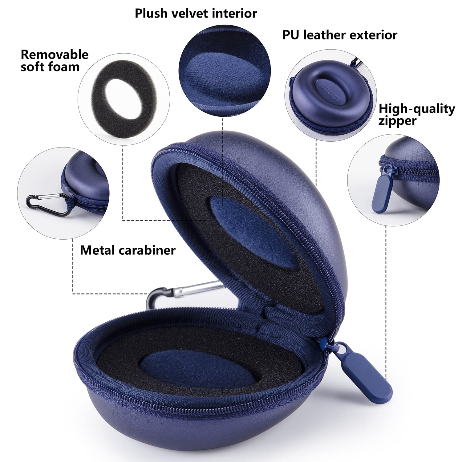 Men's Travel Watch Case - Portable Single Slot Storage Box for Watches up to 50mm | Perfect for Business Trips & Vacations