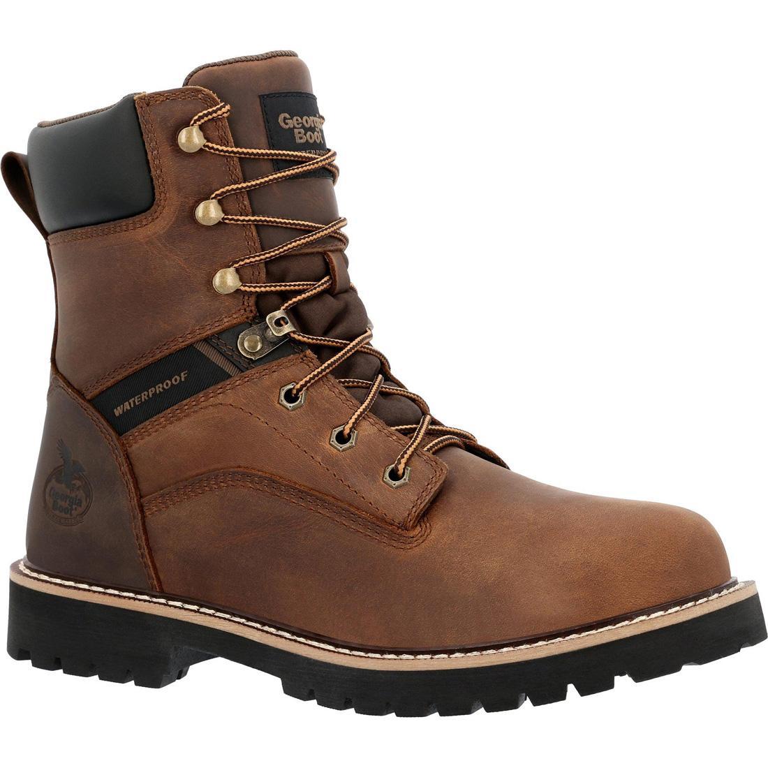 Core 37 Steel Toe Waterproof Work Boots for Men - Heavy Duty Safety Shoes for Construction, Warehouse & Outdoor Work