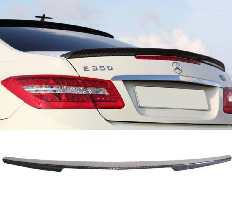 2010-2017 Mercedes E-Class Coupe Carbon Fiber Rear Spoiler - 2 Door Trunk Lip Wing for Enhanced Aerodynamics & Sporty Style - Perfect for Car Enthusiasts & Performance Upgrades