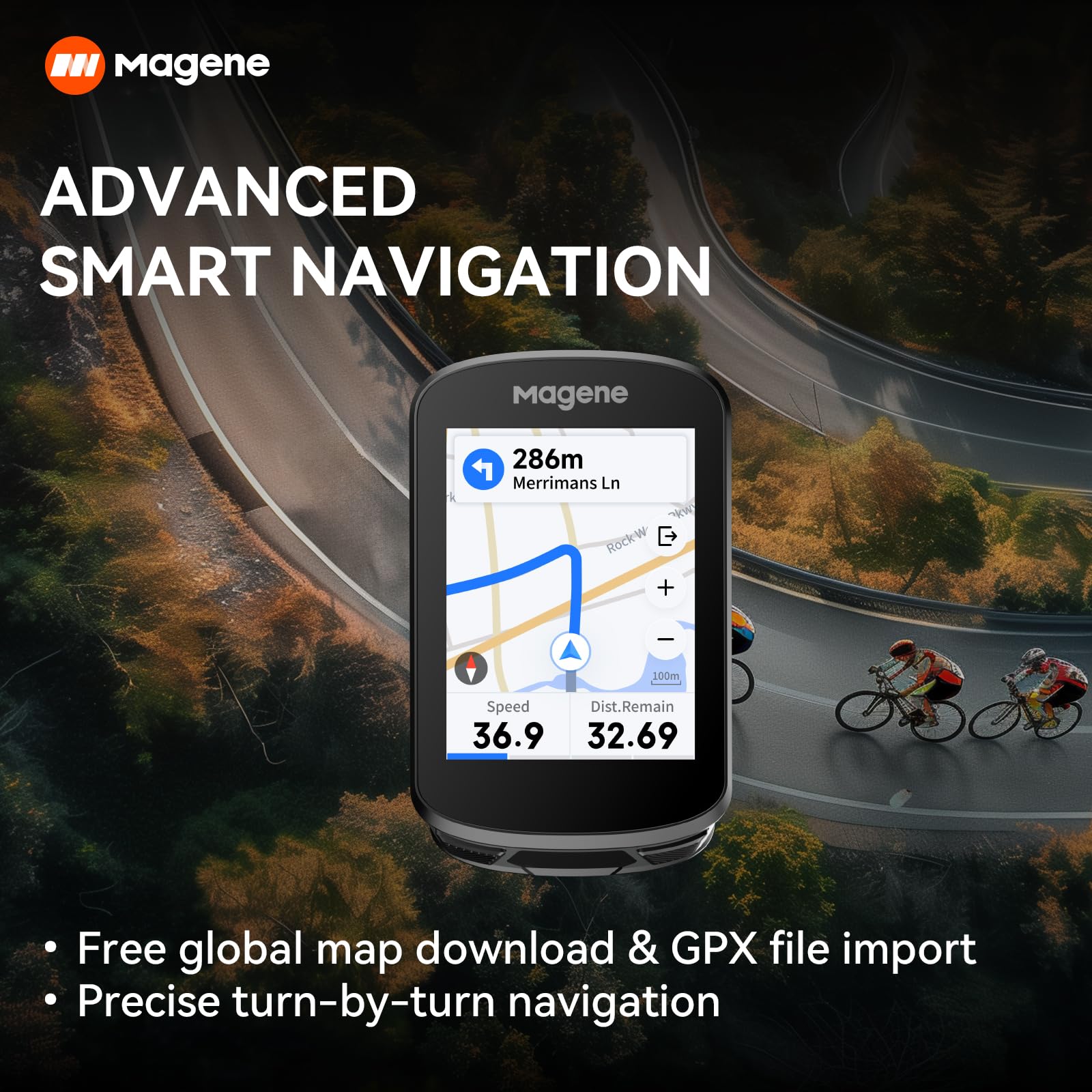 Magene C506 GPS Bike Computer - 2.4