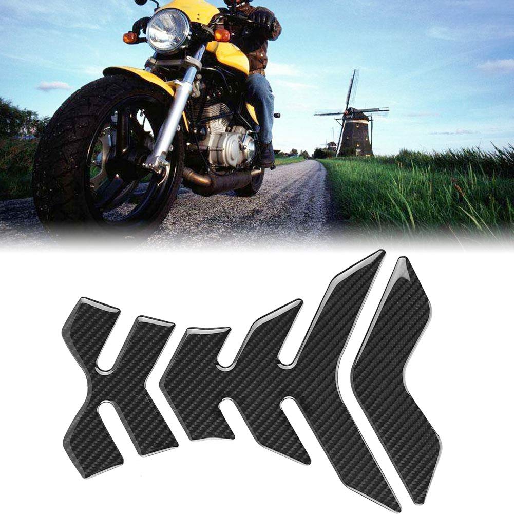 Carbon Fiber Motorcycle Pads - Universal Gas Tank Protector for Suzuki Kawasaki Aprilla - Ride with Style & Protection