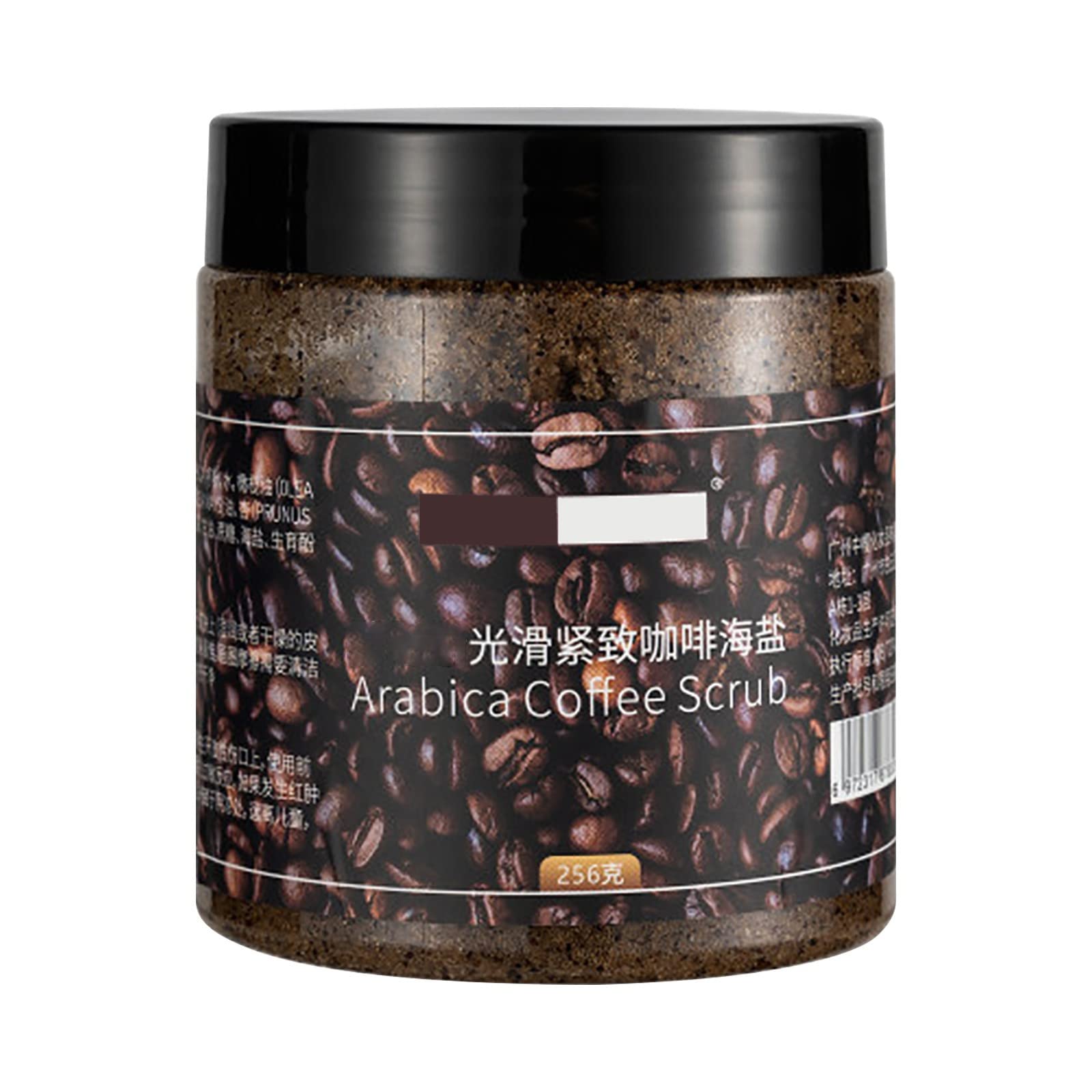 Organic Coffee Body Scrub - Exfoliating & Moisturizing Black Sugar Scrub for Smooth Skin - 256g Bath & Shower Scrub for Cellulite & Stretch Marks - Perfect for Spa Day & Self-Care Routine